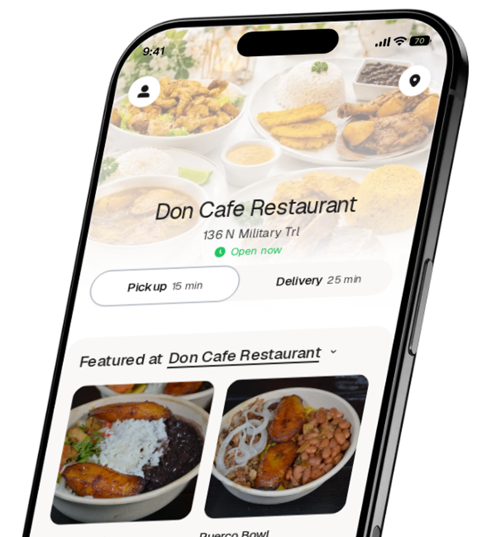 Don Cafe Restaurant app preview